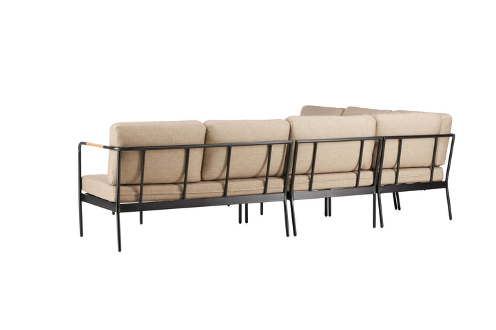 Venture Home Pehnna Corner Loungeset Steel - Black / Sand