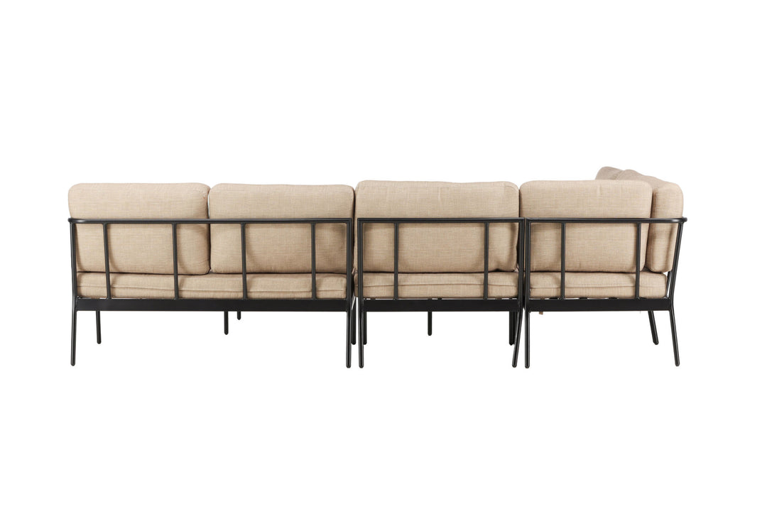 Venture Home Pehnna Corner Loungeset Steel - Black / Sand