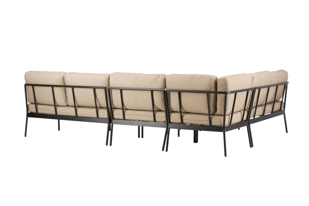 Venture Home Pehnna Corner Loungeset Steel - Black / Sand