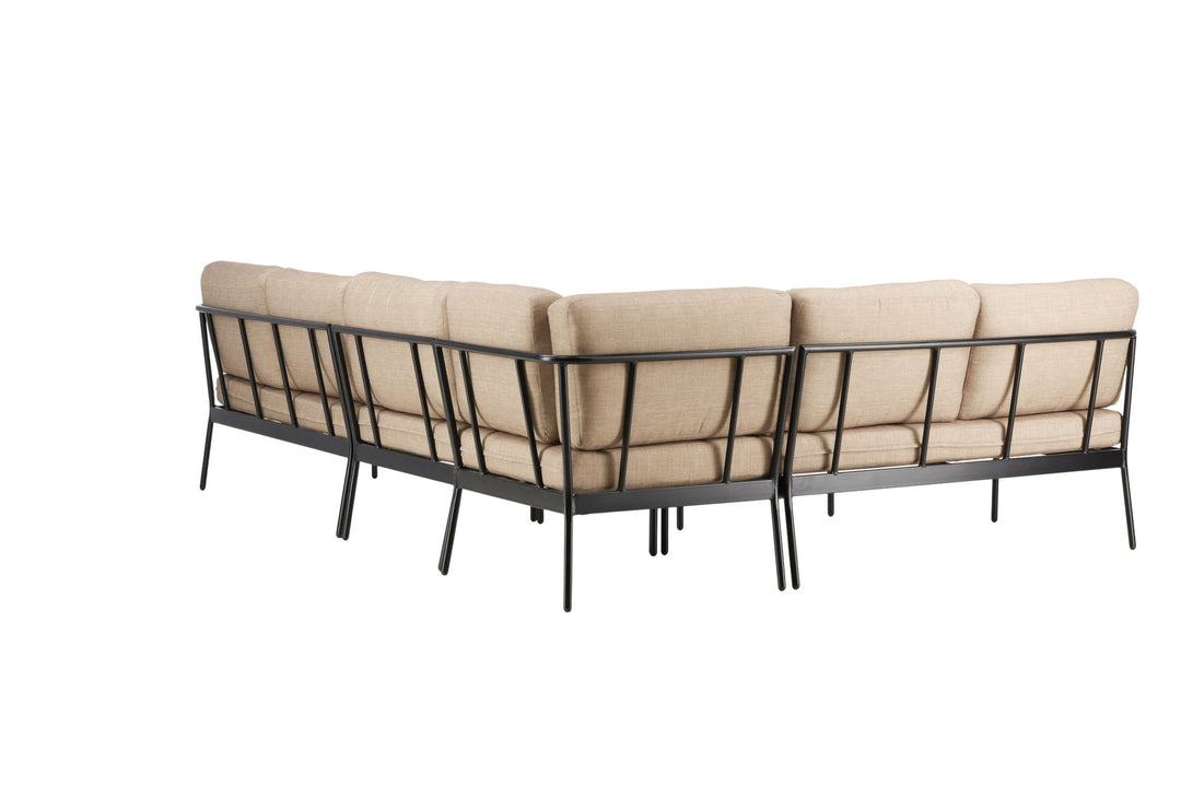 Venture Home Pehnna Corner Loungeset Steel - Black / Sand