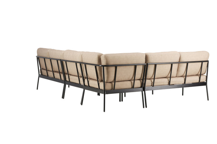 Venture Home Pehnna Corner Loungeset Steel - Black / Sand