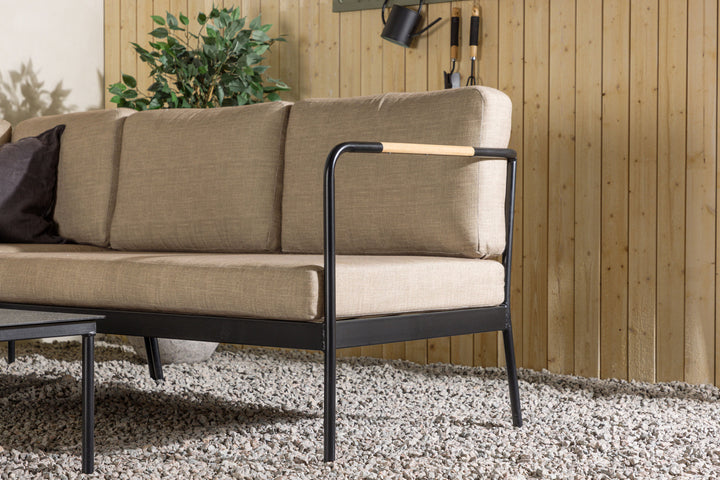 Venture Home Pehnna Corner Loungeset Steel - Black / Sand