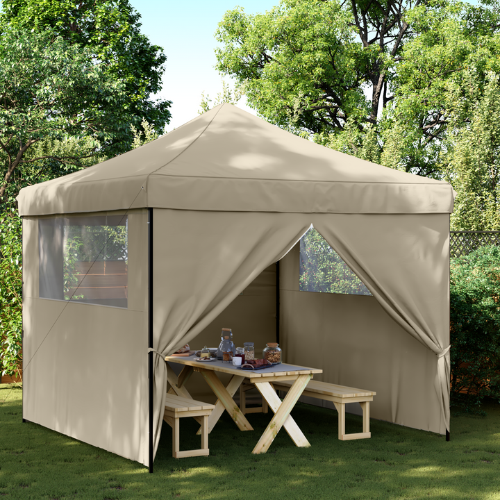Party Tent Gråbrun 292 x 292 x 315 cm Oxford stof