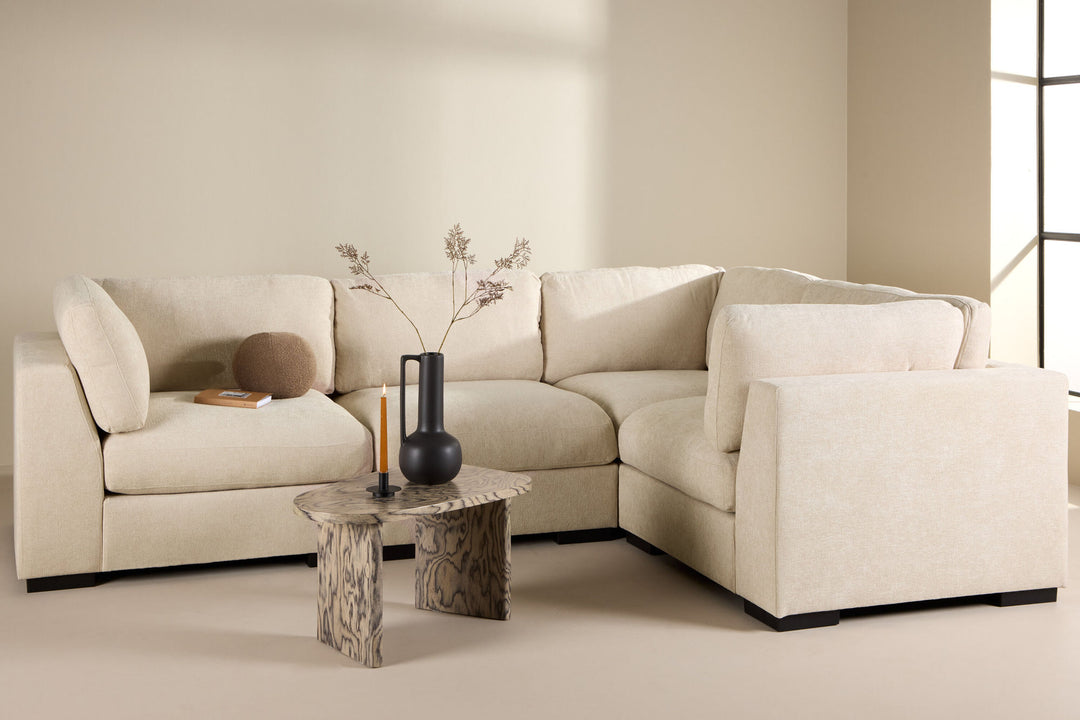 Venture Home Salerno Armless Chair - Beige Fabric /