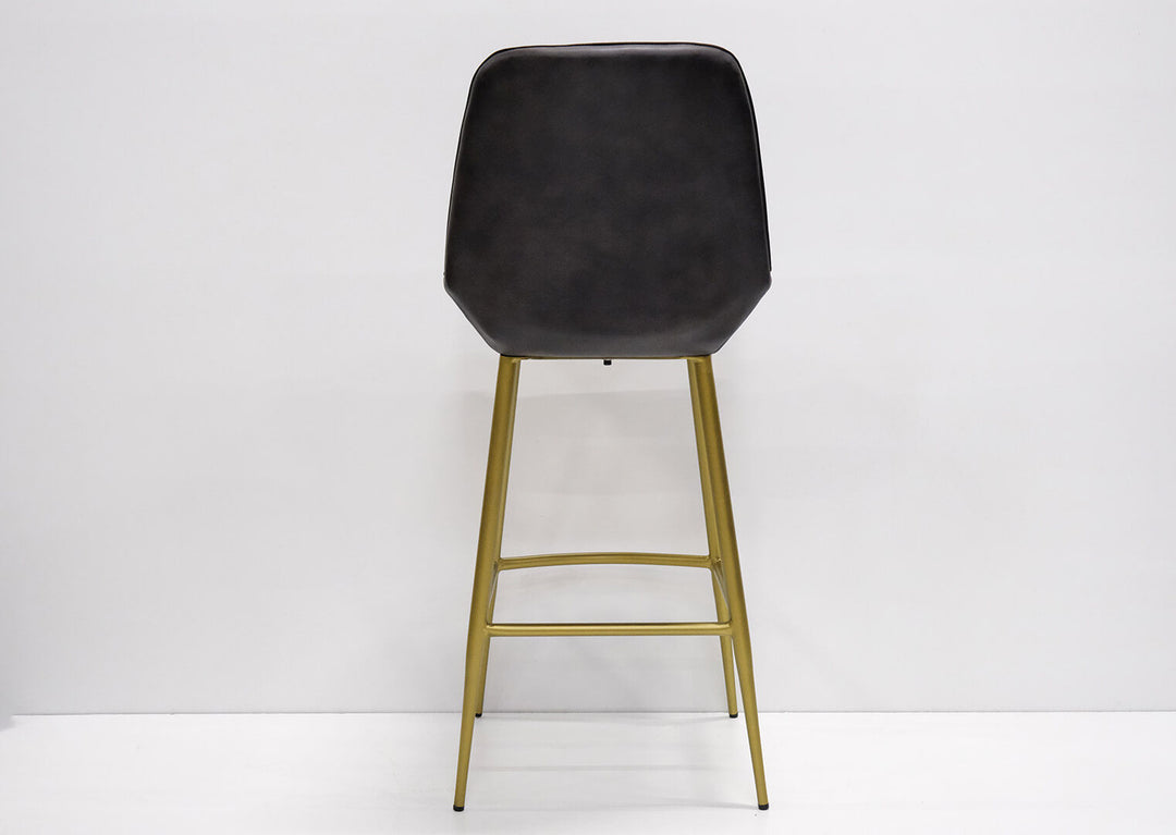 Trademark Living Comfort barstol i læder - mat sort