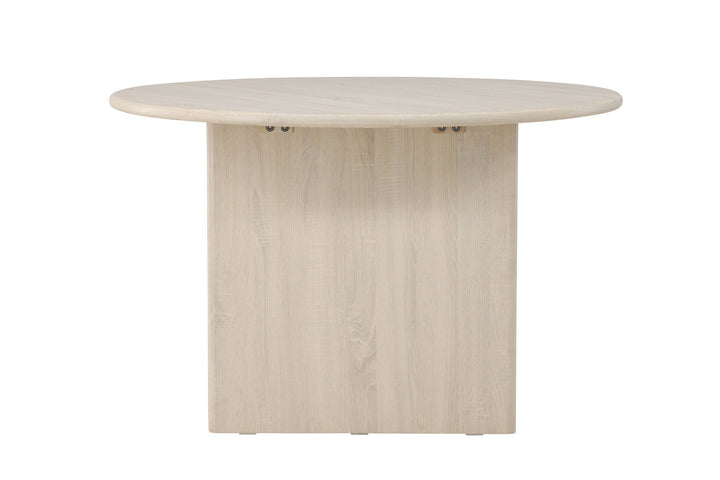 Vind Björholmen Dining Table ⌀120 - Whitewash / FSC 100%