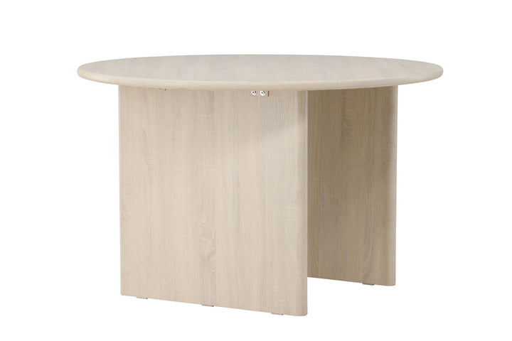 Vind Björholmen Dining Table ⌀120 - Whitewash / FSC 100%