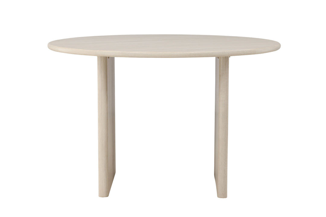 Vind Björholmen Dining Table ⌀120 - Whitewash / FSC 100%