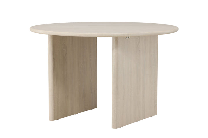 Vind Björholmen Dining Table ⌀120 - Whitewash / FSC 100%
