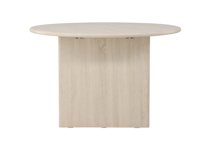 Vind Björholmen Dining Table ⌀120 - Whitewash / FSC 100%