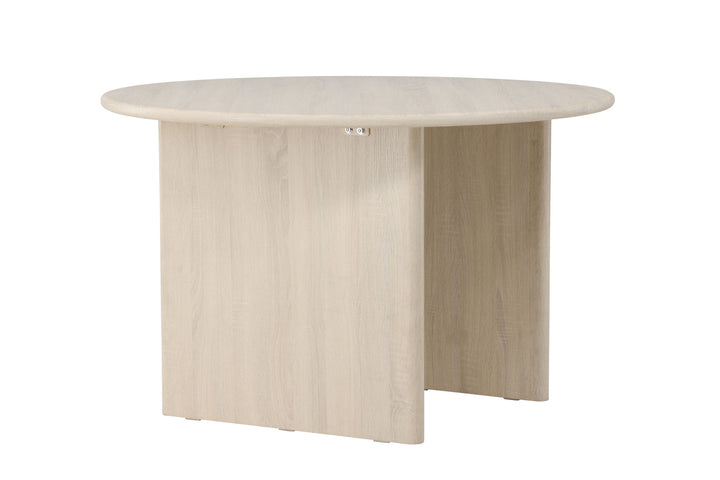 Vind Björholmen Dining Table ⌀120 - Whitewash / FSC 100%