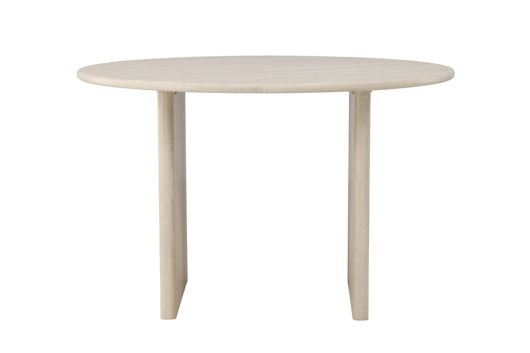 Vind Björholmen Dining Table ⌀120 - Whitewash / FSC 100%