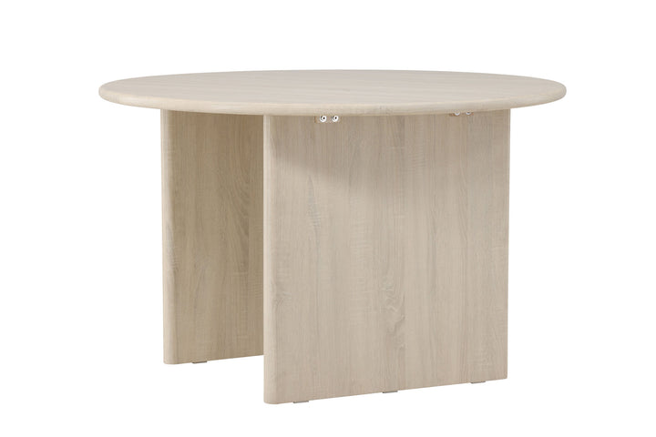 Vind Björholmen Dining Table ⌀120 - Whitewash / FSC 100%