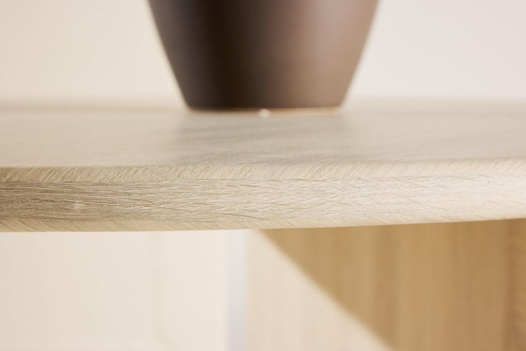 Vind Björholmen Dining Table ⌀120 - Whitewash / FSC 100%
