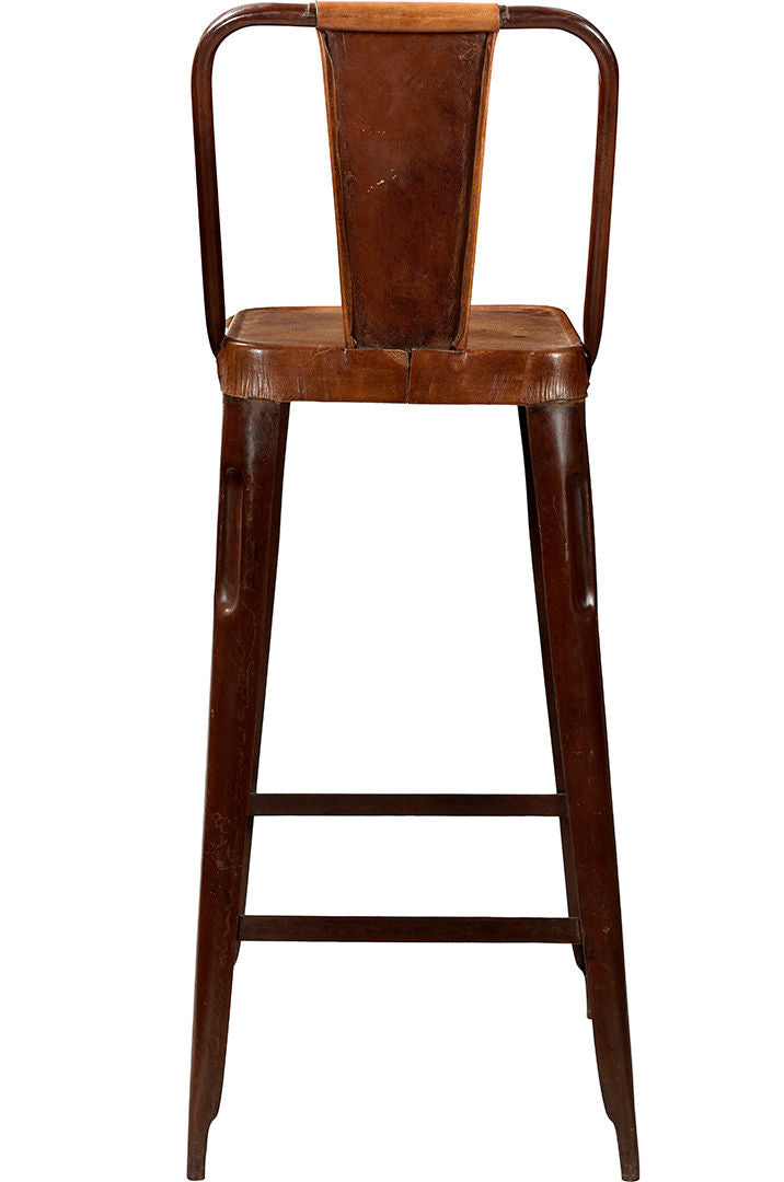 Trademark Living Copenhagen barstol - rust med læder