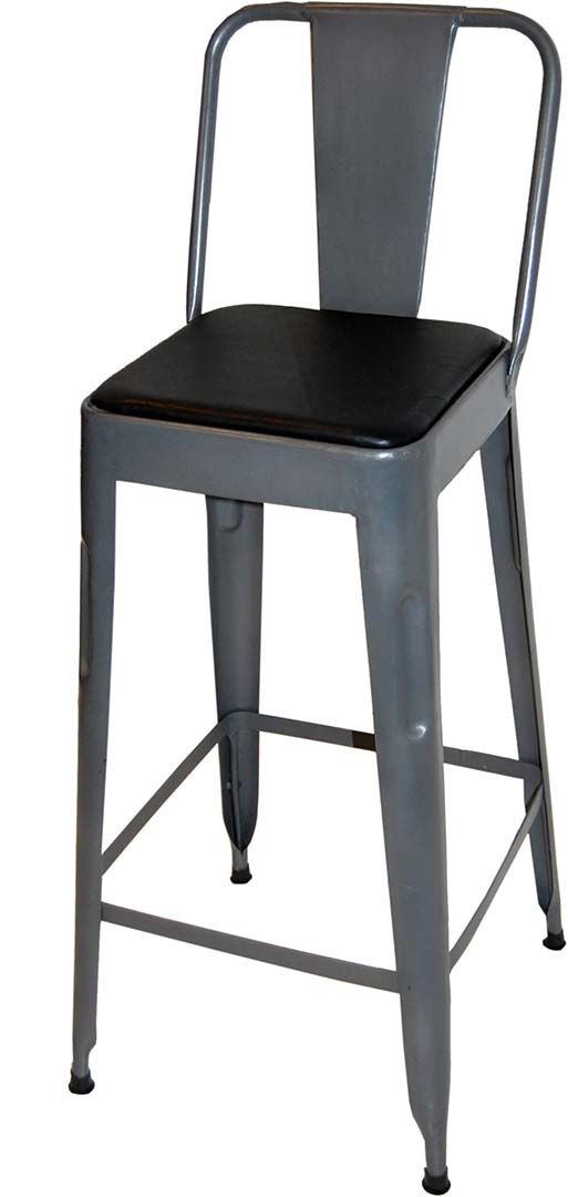 Trademark Living Sitt stolehynde i sort til barstol