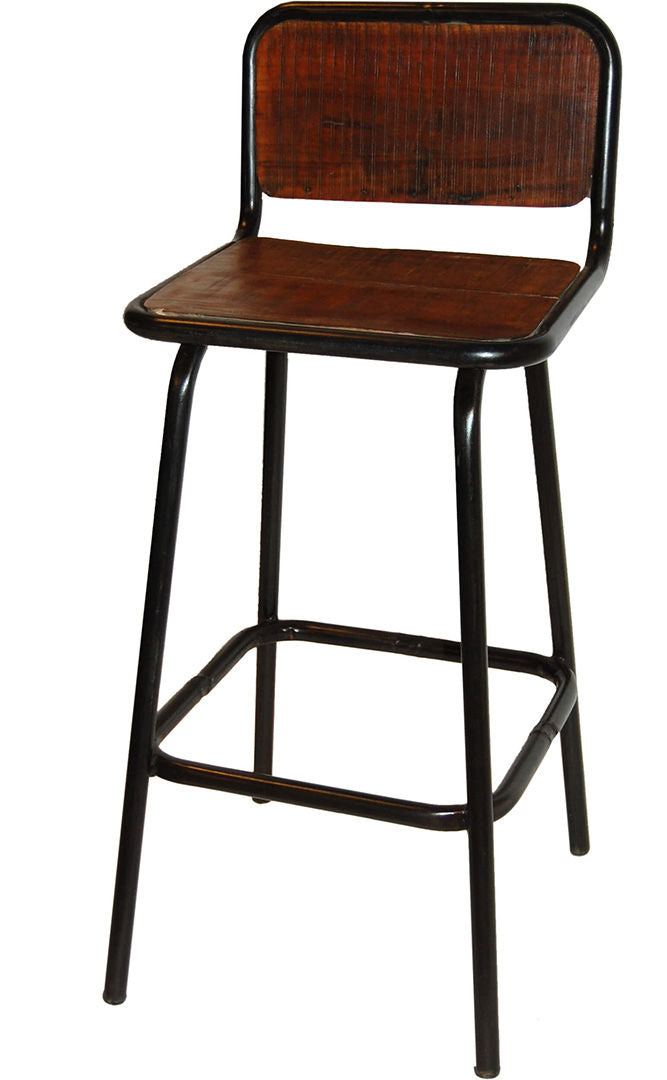 Trademark Living Helmer barstol med genanvendt træ