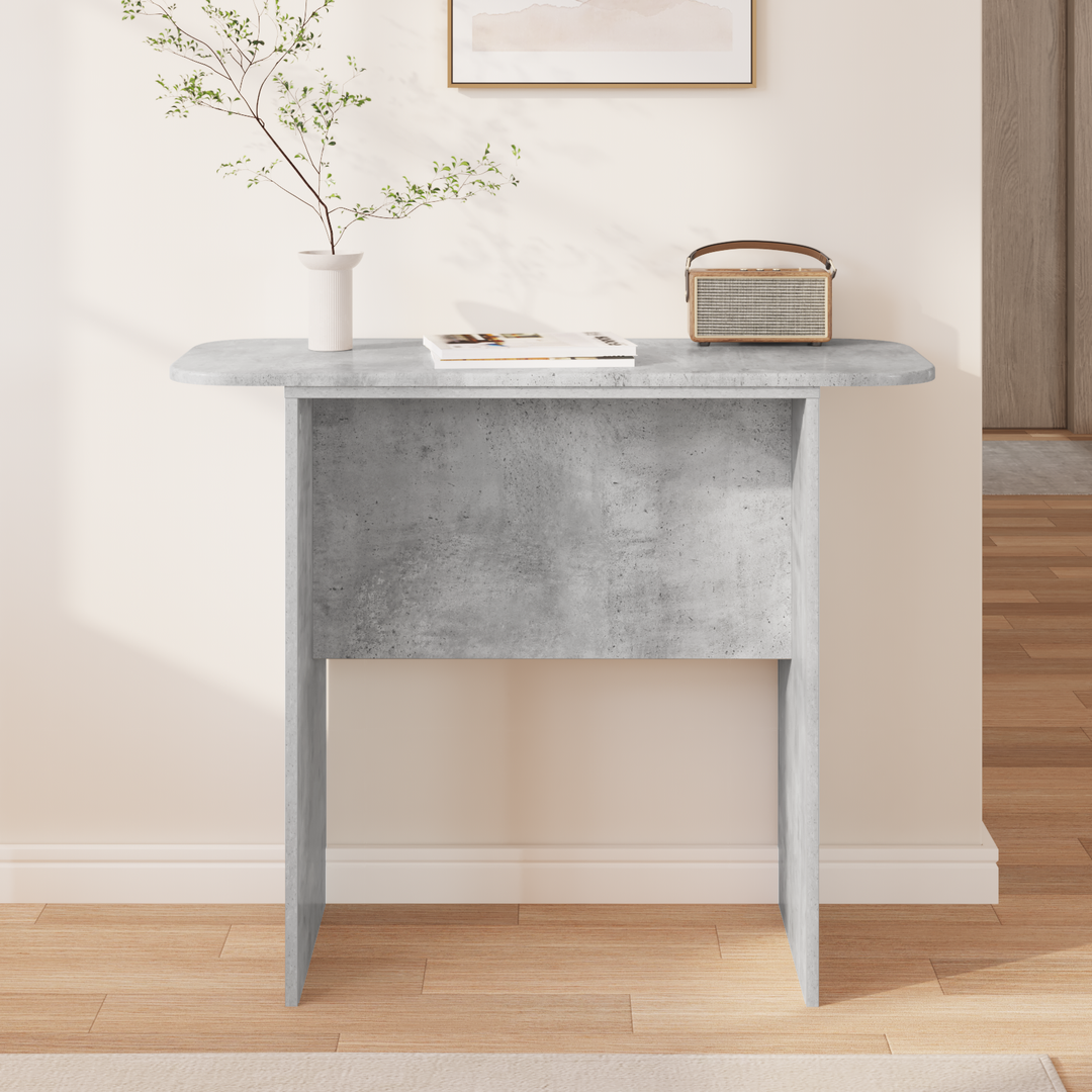 Konsolbord Beton Grå 93 x 40 x 75 cm Konstrueret træ