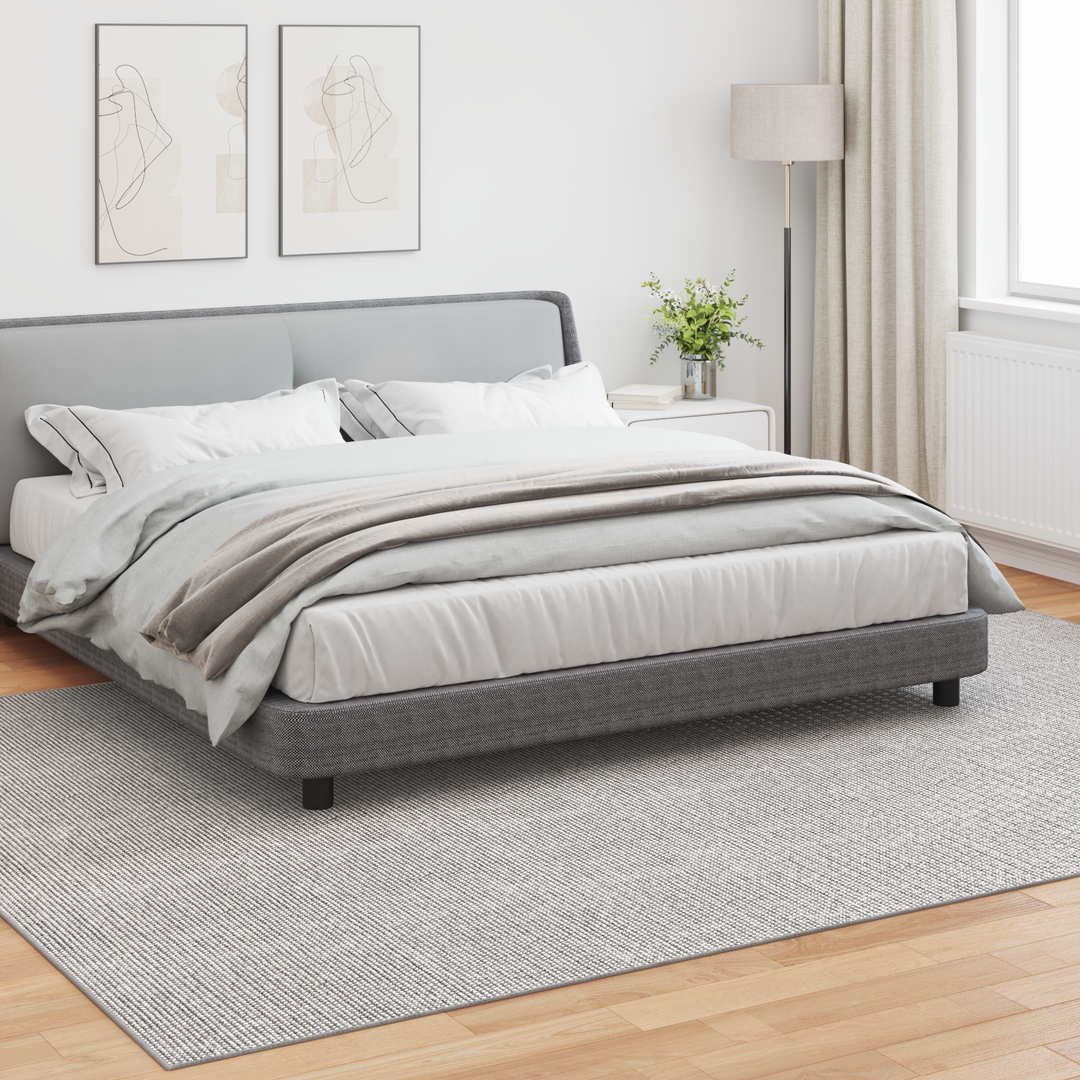 Områdetæpper LUGO Creme og grå 280 x 200 cm Polyester