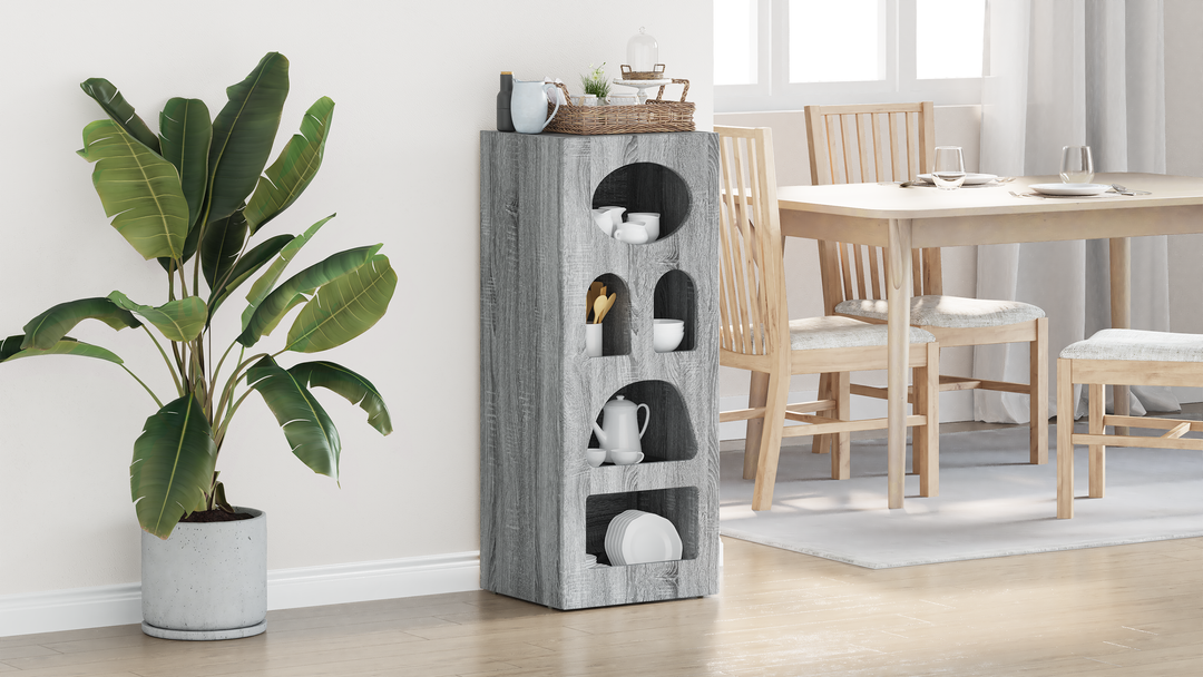 Sideboard ELST Grå Sonoma 40 x 35 x 100,5 cm Konstrueret træ