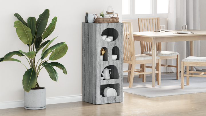 Sideboard ELST Grå Sonoma 40 x 35 x 100,5 cm Konstrueret træ