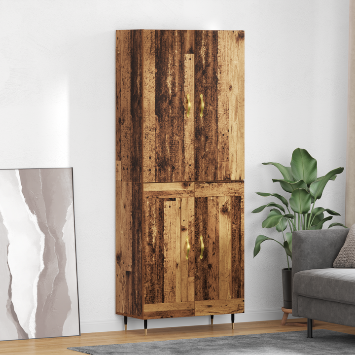 Highboard Gammelt træ 69,5 x 34 x 180 cm Konstrueret træ