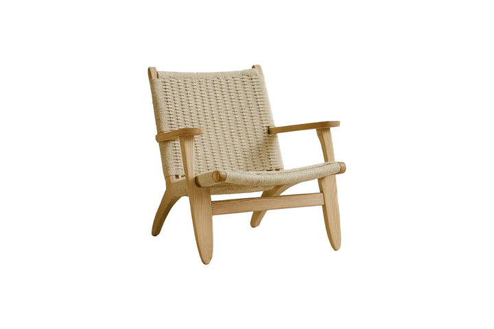 Vind Lazy Armchair - Whitewash/ Beige