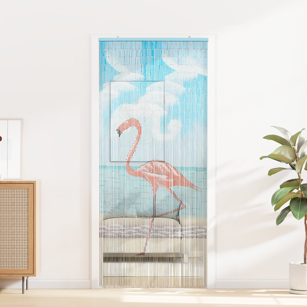 Insekt Dør Gardin flerfarvet 200 x 90 cm Bambus