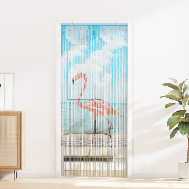 Insekt Dør Gardin flerfarvet 200 x 90 cm Bambus