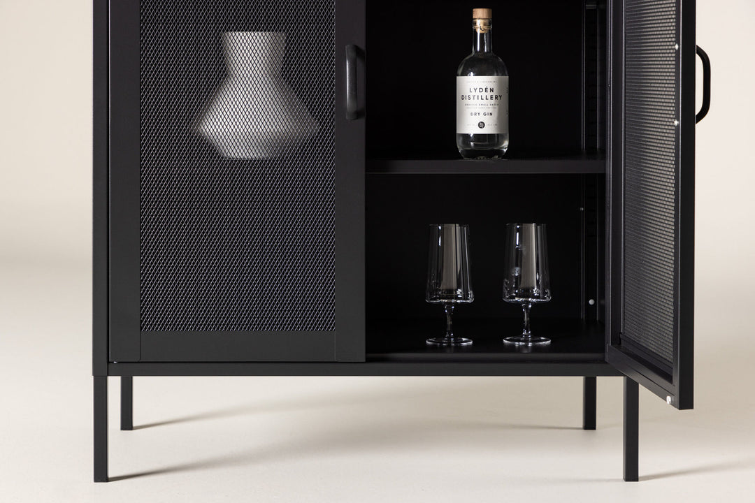 Venture Home Misha - Lave mesh-døre til skab - Sort - Ersätts av 25360-208