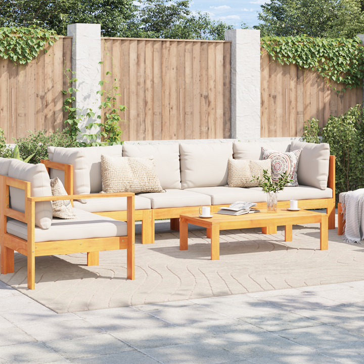 Områdetæpper Rektangulær PALMERAS Beige 200 x 280 cm Polyester
