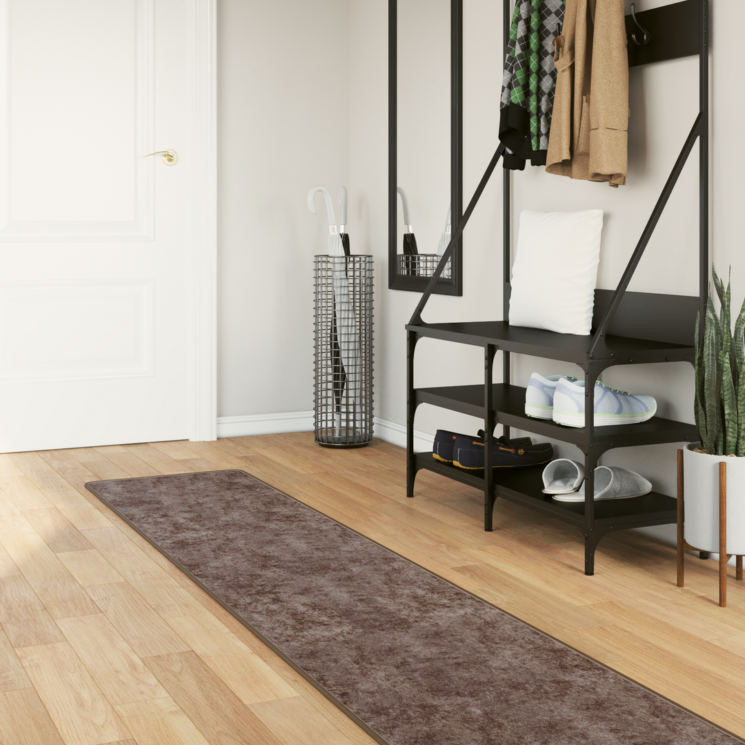 Tæppe Runner MARSA Grå 50 x 400 cm Polyester og PVC