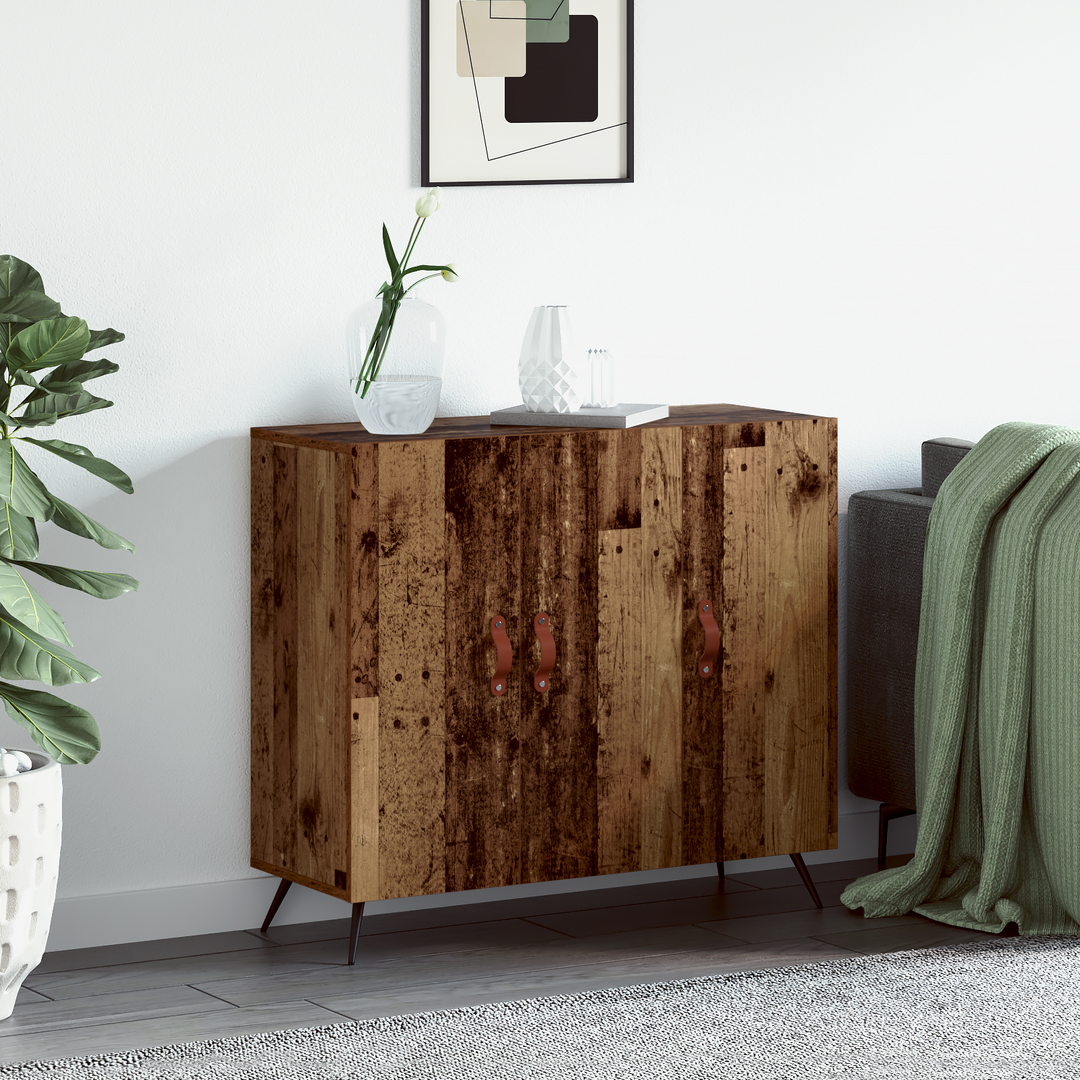 Sideboard Gammelt træ 89,5 x 34 x 80 cm Konstrueret træ