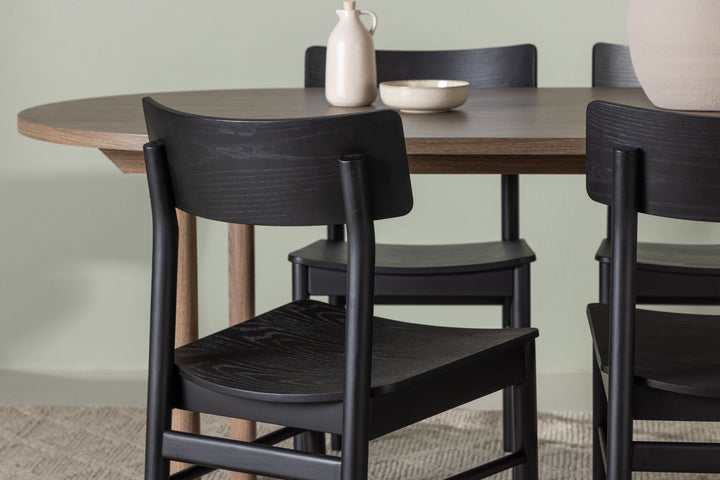 Venture Home Andy Dining Table 180*75 - Natural / Natural MDF +Montros Dining Chair - Natural / Natural Rubberwood _4