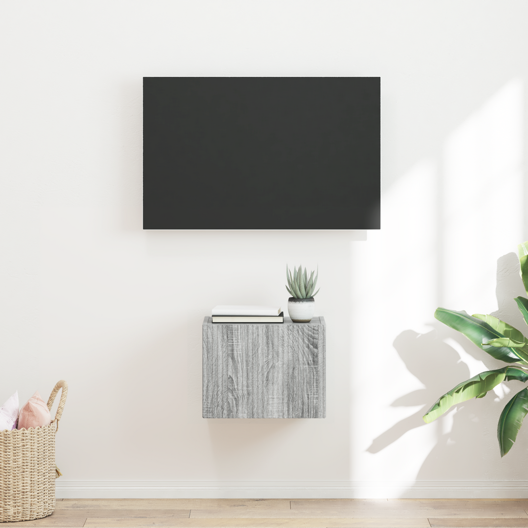 TV vægskab Grå Sonoma 39 x 31 x 29,5 cm Konstrueret træ