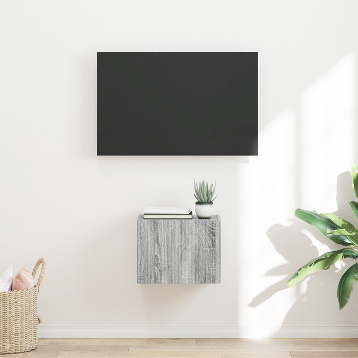 TV vægskab Grå Sonoma 39 x 31 x 29,5 cm Konstrueret træ