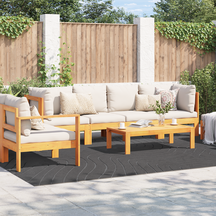 Områdetæpper PALMERAS Antracit 280 x 200 cm Polyester