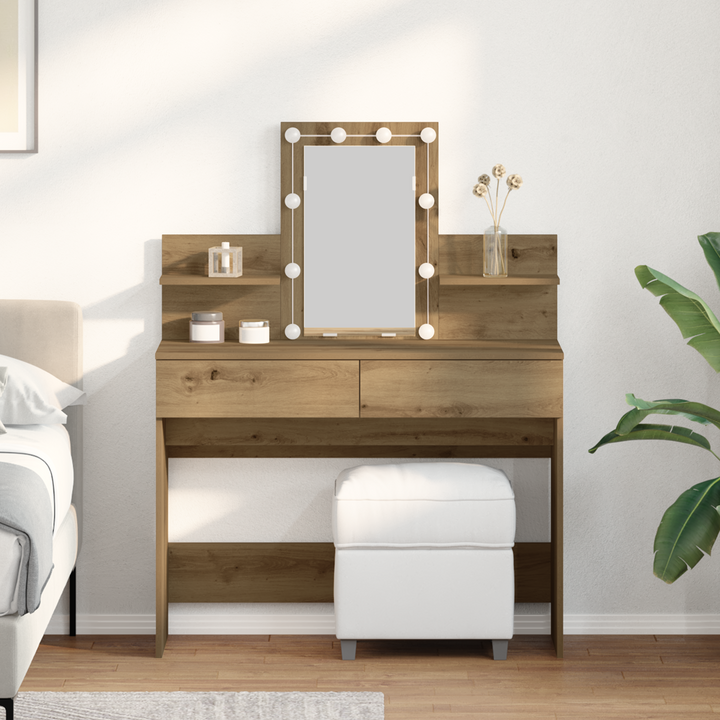 Klædeskab Artisan Egetræ 100 x 40 x 130 cm Konstrueret træ