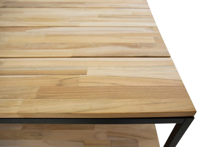 Venture Home Cirebon Soffbord Svart / Naturträ - 80*80*H40