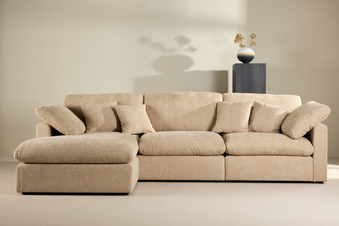 Vind Amalfi Corner Sofa - Sand Fabric /