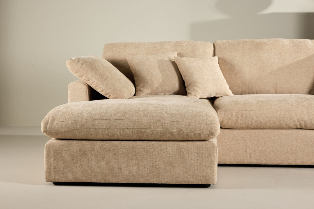 Vind Amalfi Corner Sofa - Sand Fabric /