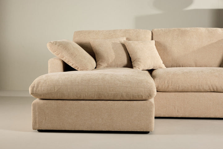Vind Amalfi Corner Sofa - Sand Fabric /