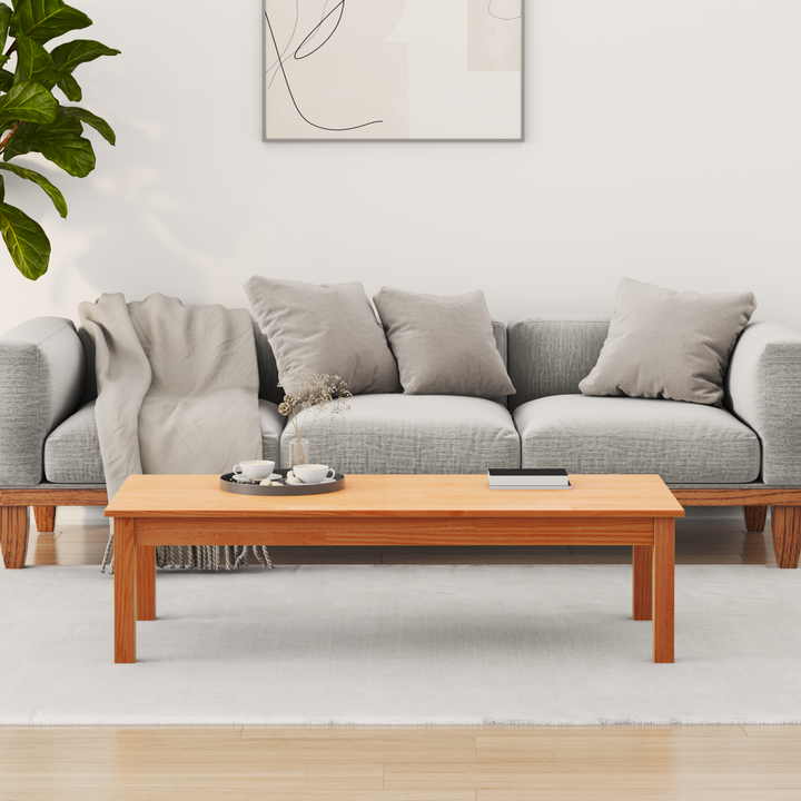 Sofabord Max Brun 110 x 50 x 30 cm Massiv fyrretræ