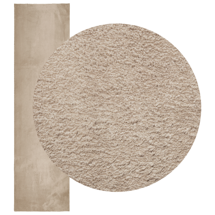 Medium luv blød og vaskbar tæppe HUARTE Sandfarvet 1000 x 80 cm