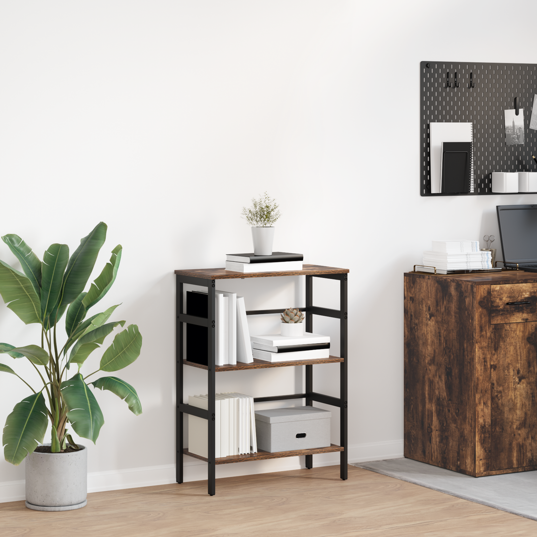Bogreol Røget eg 60 x 29,5 x 81 cm Konstrueret træ