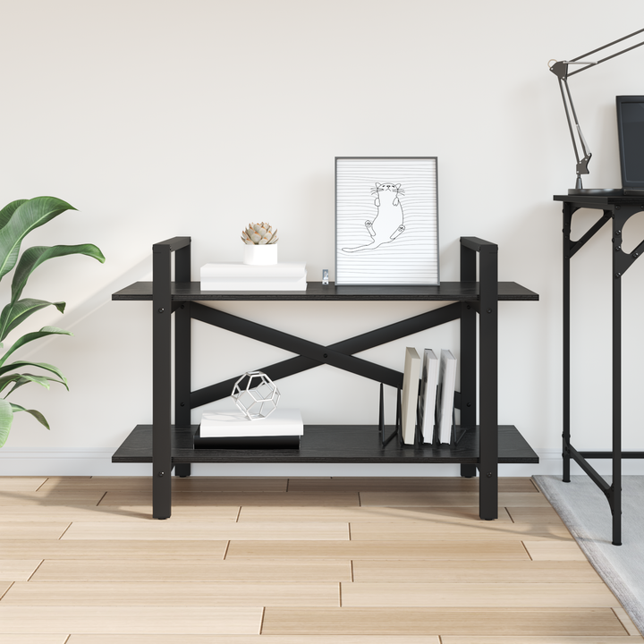 Bogreol Sort eg 100 x 33,5 x 64 cm Konstrueret træ