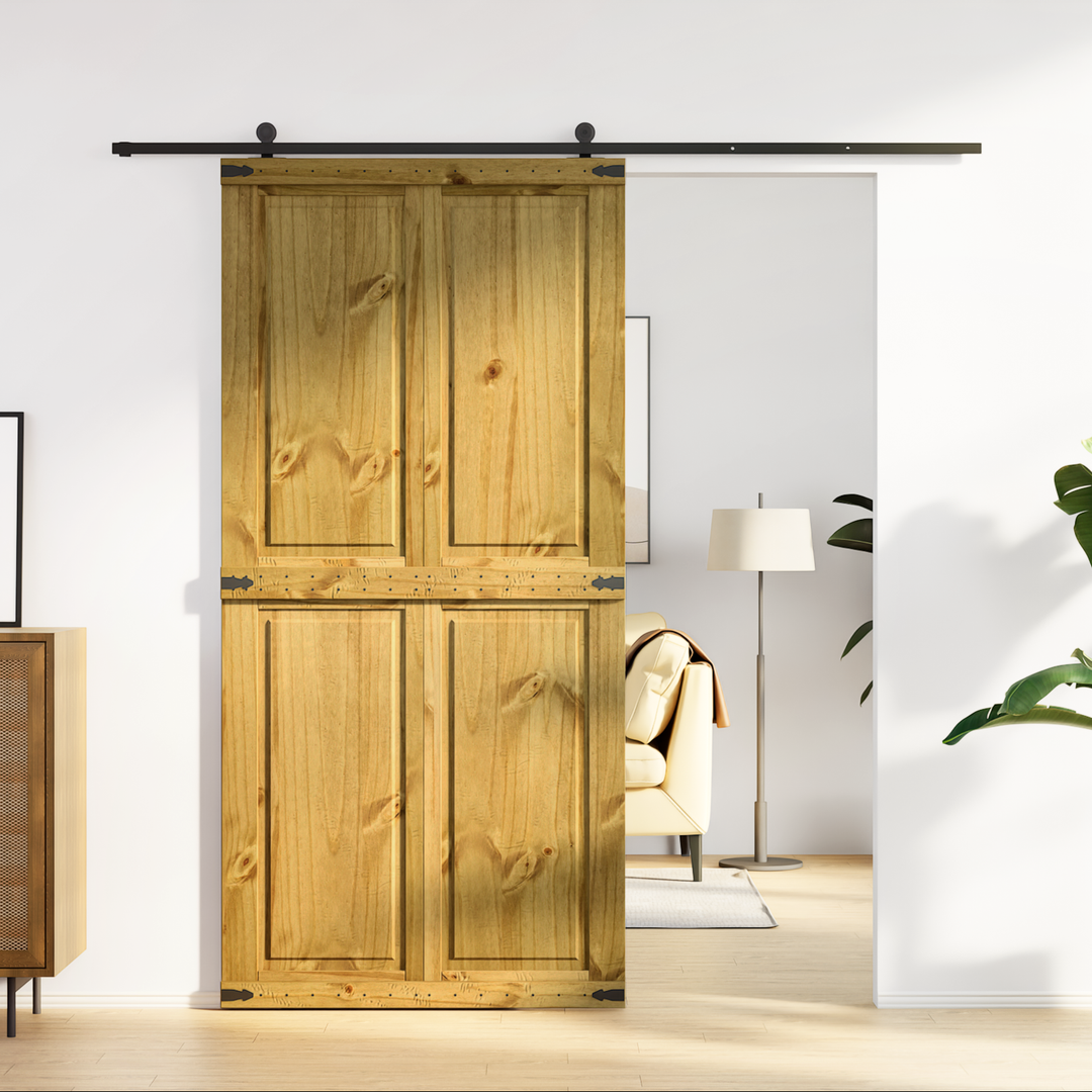 Ladedør Corona HonningBrun 100 x 210 cm Massivt fyrretræ