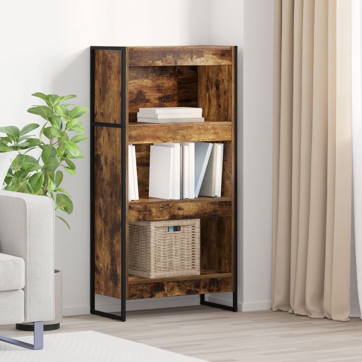 Bogskab Røget Eg 60 x 30 x 121 cm Konstrueret træ