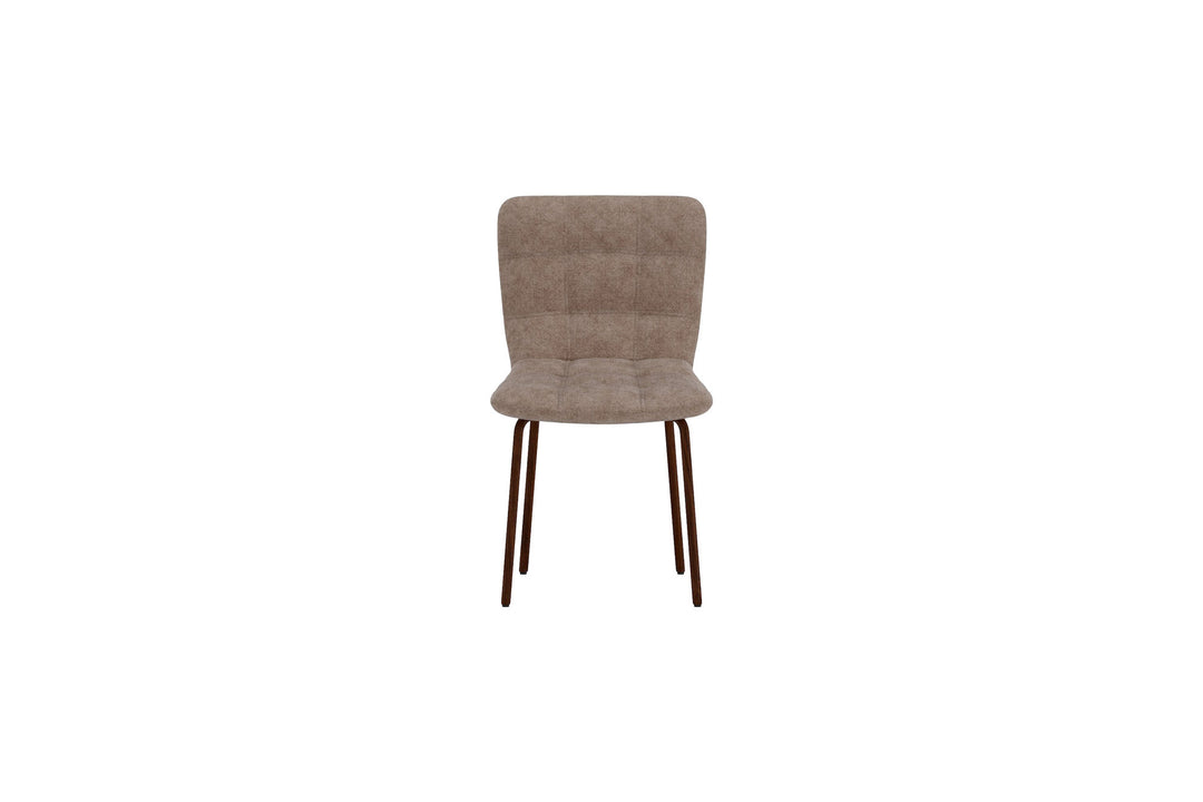 Venture Home Punsch Spisestol 2-pak - Trælook / Brun Velour