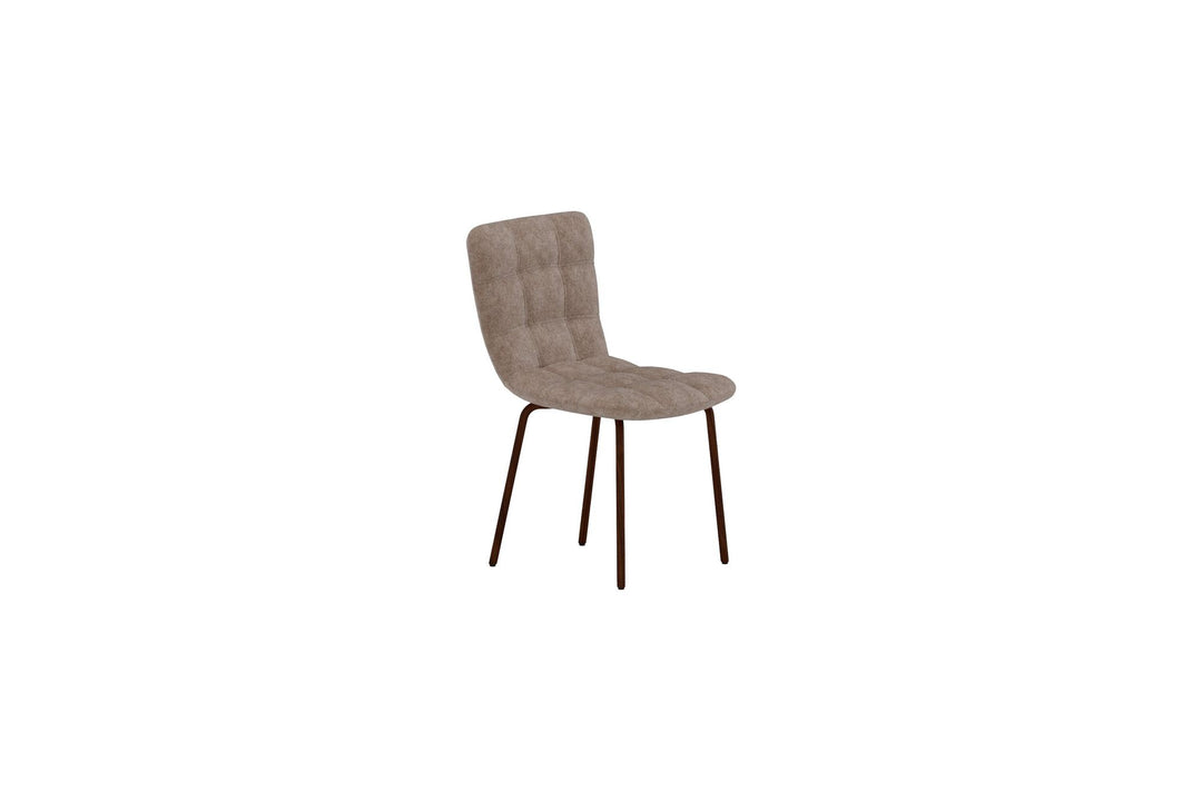 Venture Home Punsch Spisestol 2-pak - Trælook / Brun Velour